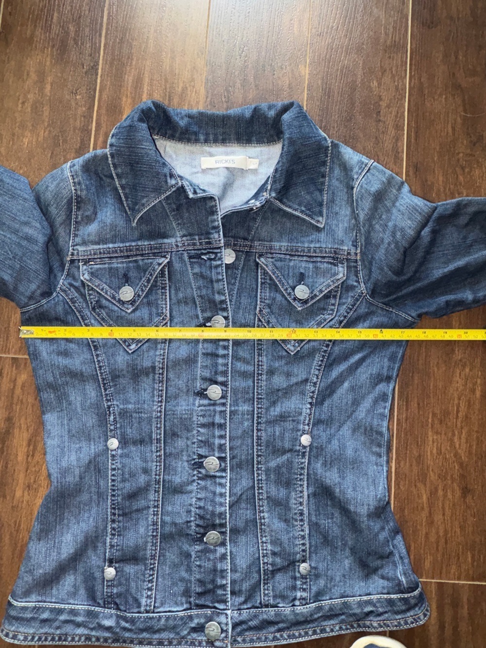 Ricki's Blue Denim Button-Front Jacket Size Small - Picture 4 of 12